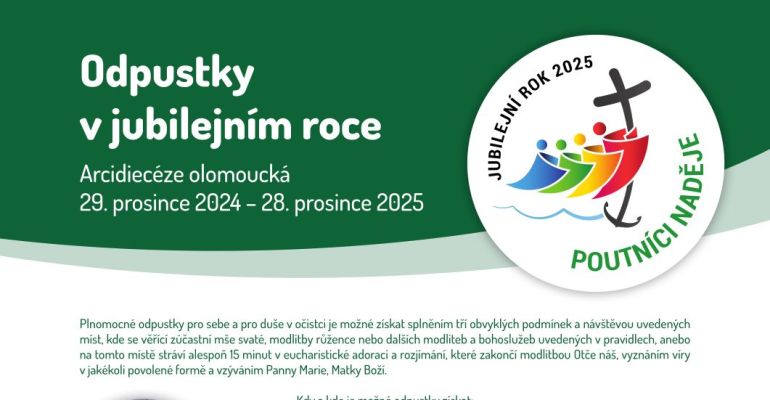 Jubilejní svatá místa: Jak v olomoucké arcidiecézi získat odpustky během Svatého roku